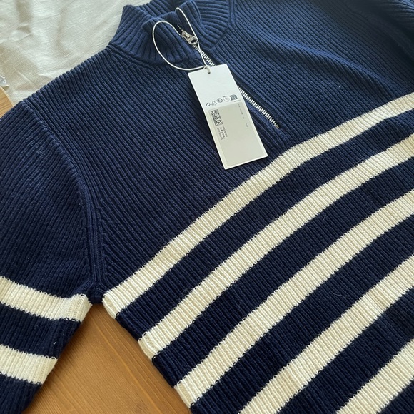 ARKET half-zip striped jumper (Youth size) - Picture 4 of 4
